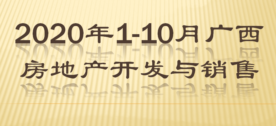 2020年1-10月广西房地产开发与销售情况