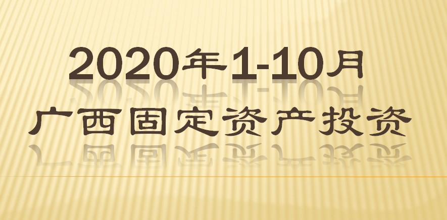 2020年1-10月广西固定资产投资情况