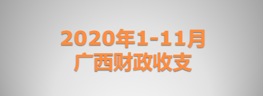 2020年1-11广西财政收支